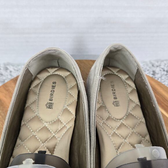 Birdies The Starling Latte Suede Casual Lifestyle Daily Flat Loafer Womens 8.5 - Picture 7 of 13